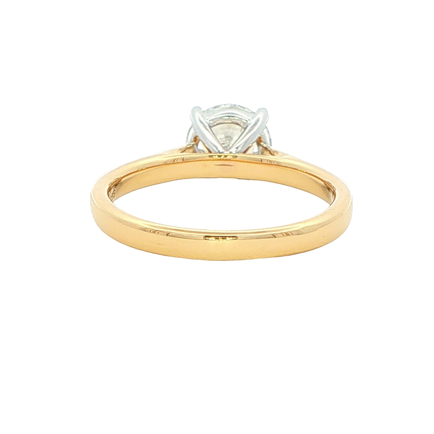 Yellow Gold Round Brilliant cut diamond solitaire ring - 1.51cts Gardiner Brothers
