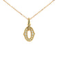 Yellow Gold Fancy Style Diamond Pendant Gardiner Brothers