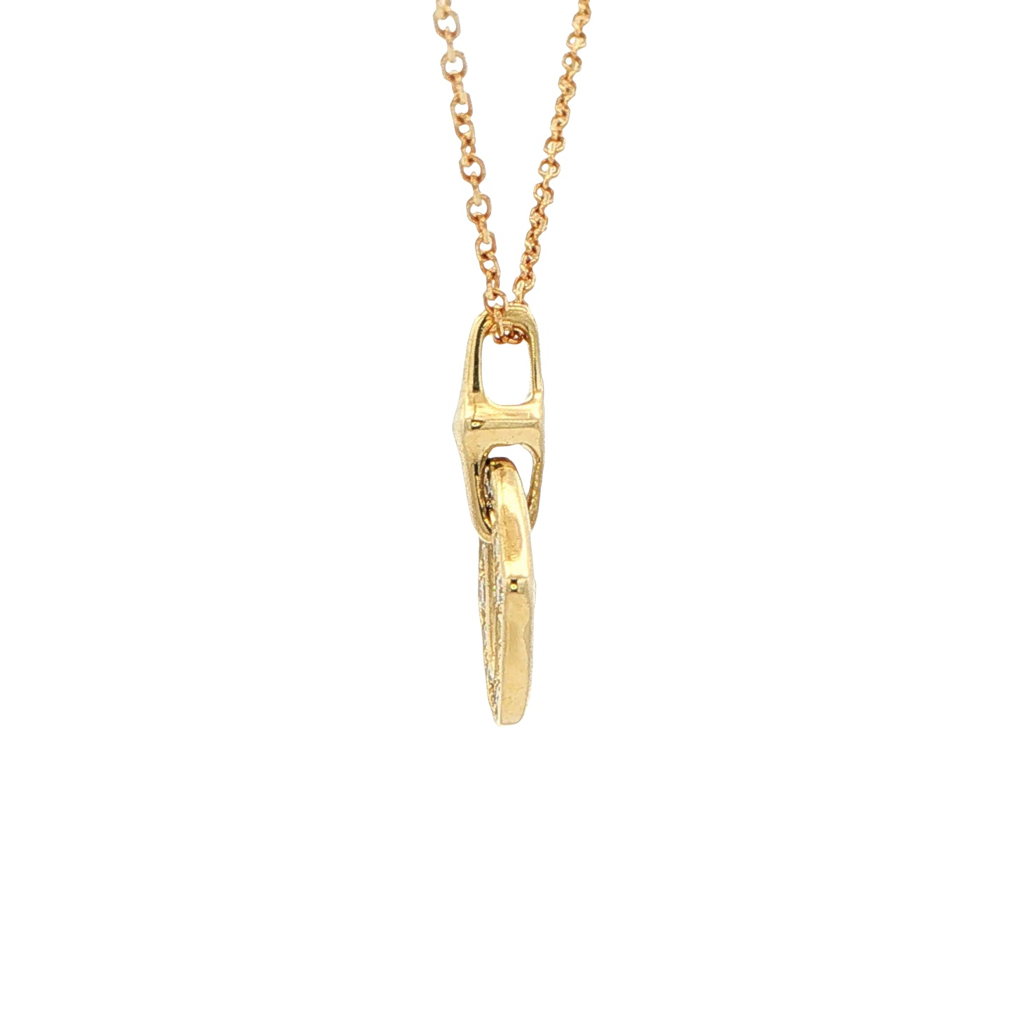 Yellow Gold Fancy Style Diamond Pendant Gardiner Brothers