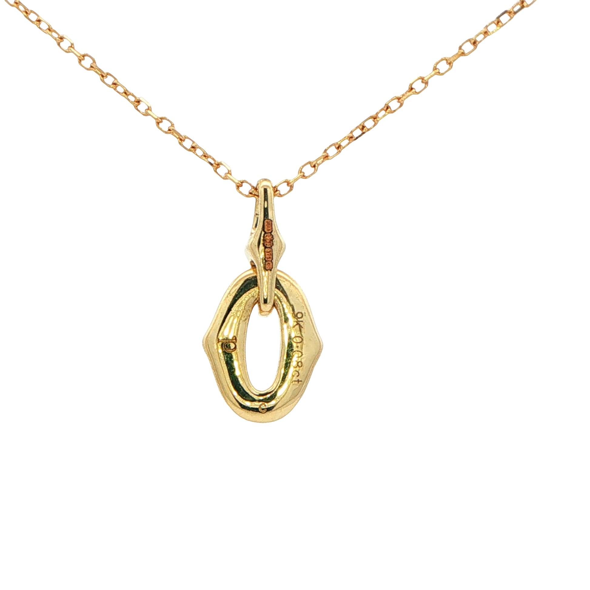 Yellow Gold Fancy Style Diamond Pendant Gardiner Brothers