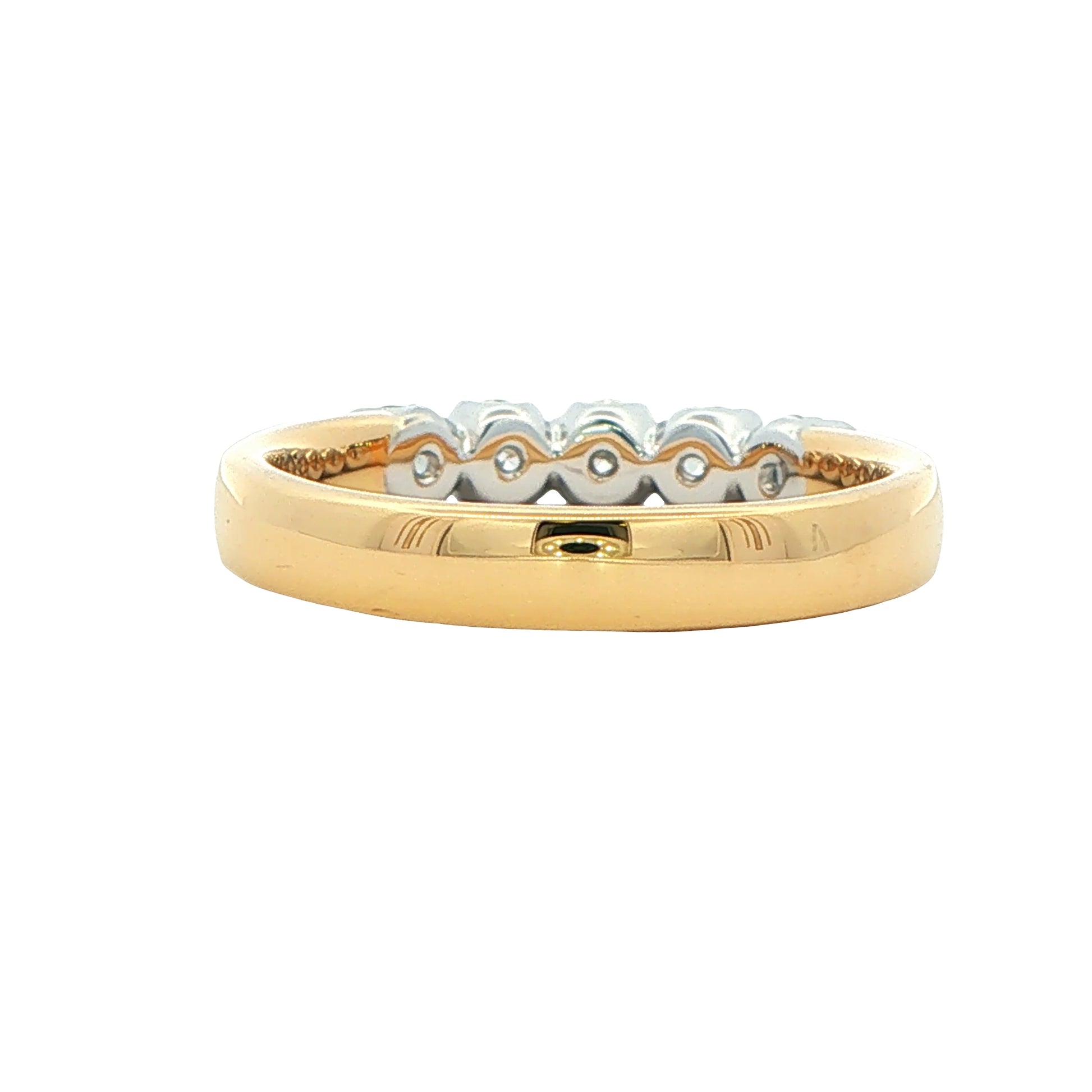 Round brilliant cut diamond 5 stone ring - 0.75cts Gardiner Brothers