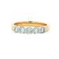 Round brilliant cut diamond 5 stone ring - 0.75cts Gardiner Brothers