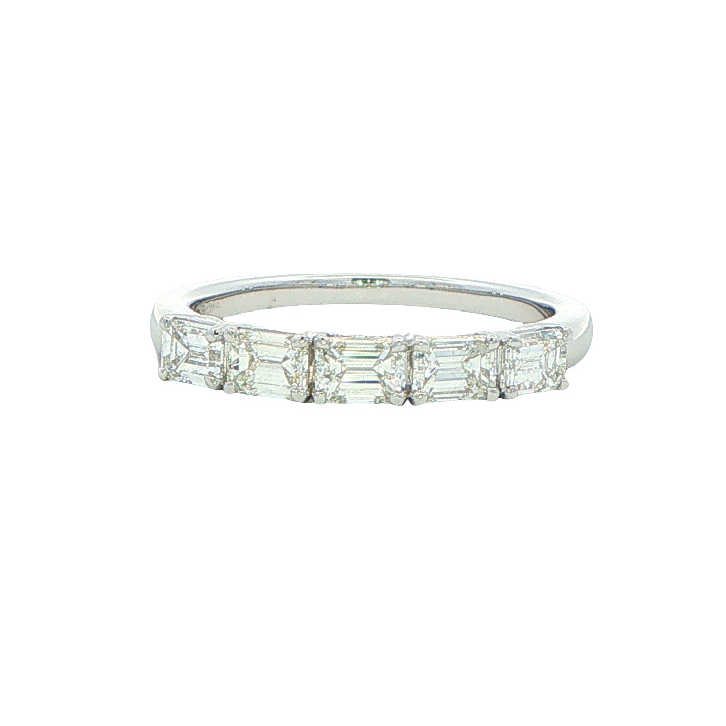 Emerald Cut Diamond 5 Stone Ring - 1.00cts Gardiner Brothers
