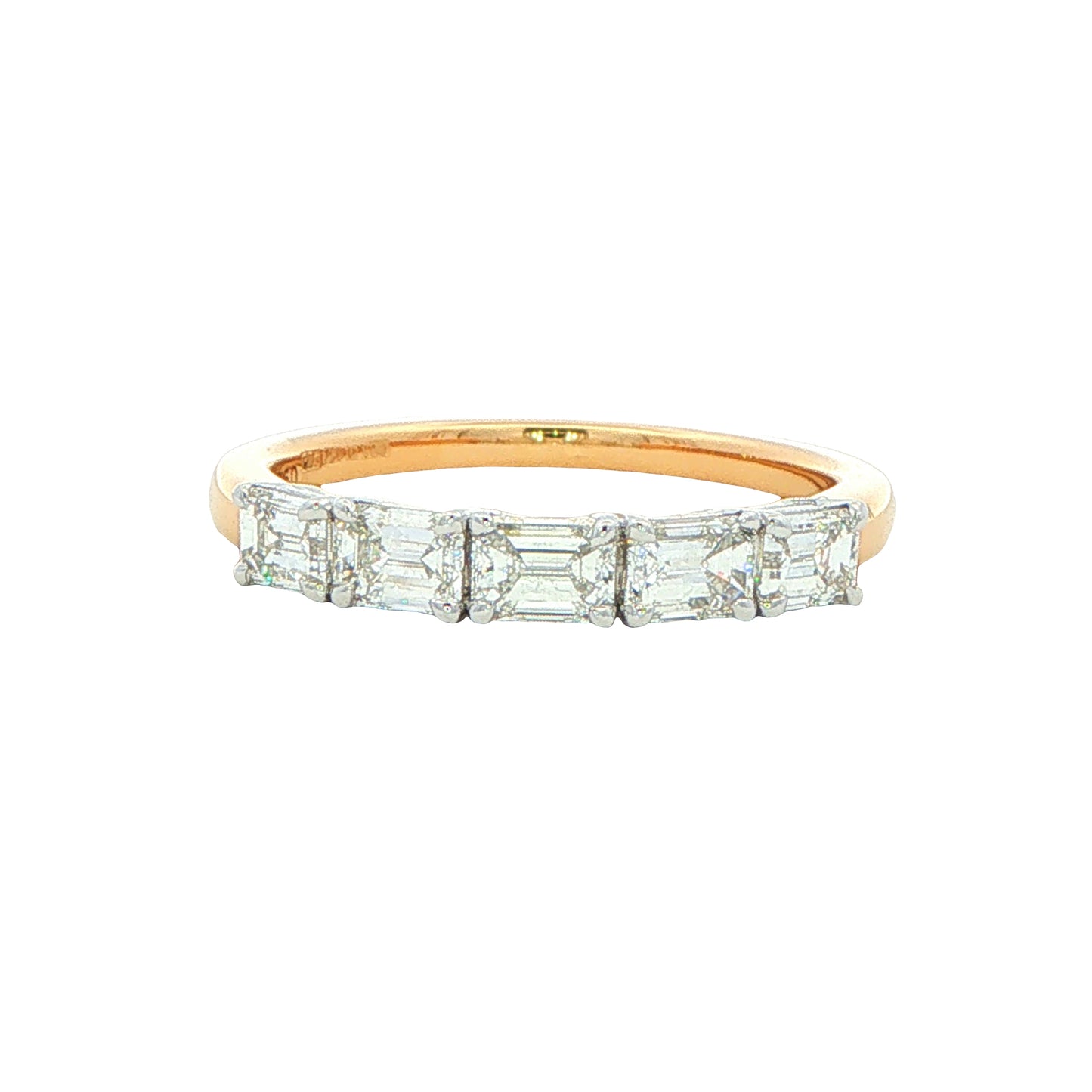 Emerald Cut Diamond 5 Stone Ring - 1.00cts Gardiner Brothers