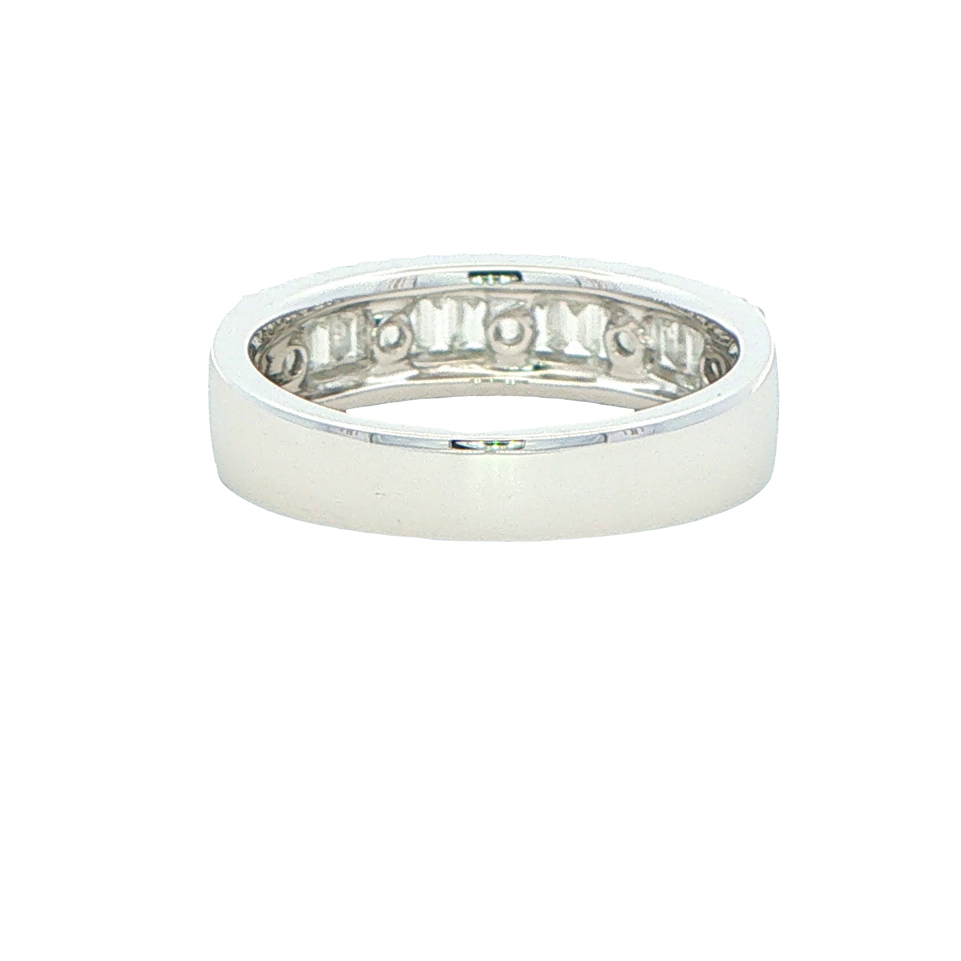 Round Brilliant and Baguette Cut Diamond Eternity Ring - 0.70cts Gardiner Brothers