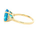 Oval Shaped Topaz and Diamond Cluster Style Ring Gardiner Brothers