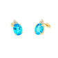 Topaz and Diamond Tiara Style Earrings Gardiner Brothers