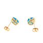 Topaz and Diamond Tiara Style Earrings Gardiner Brothers