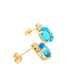 Topaz and Diamond Tiara Style Earrings Gardiner Brothers