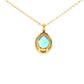 Topaz and Diamond Halo Style Pendant Gardiner Brothers