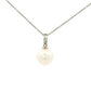 White Gold Pearl and Diamond Pendant Gardiner Brothers