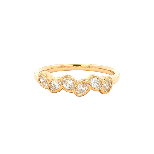 Oval Shaped Diamond 6 Stone Eternity Ring Gardiner Brothers