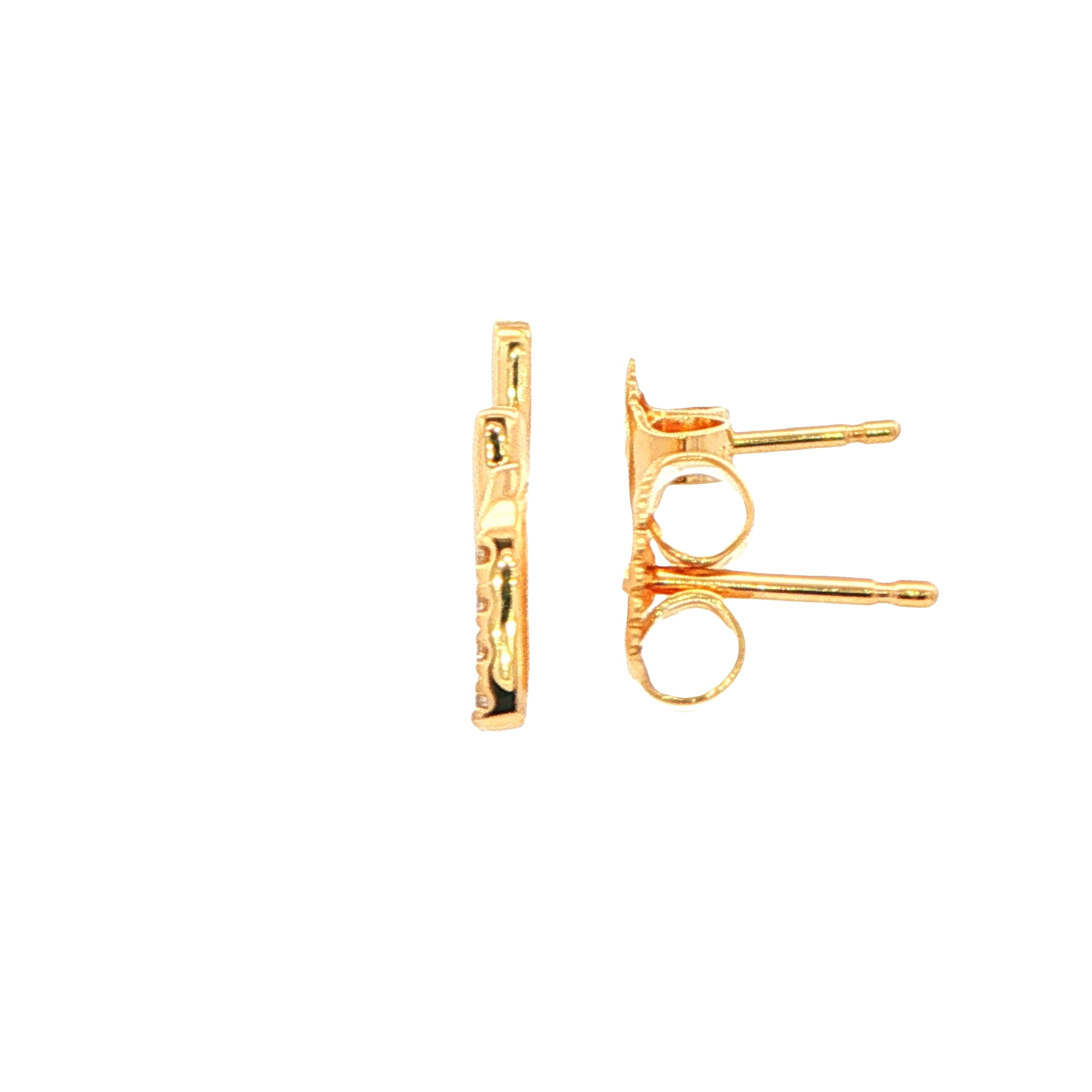 Yellow Gold Diamond Set Earrings Gardiner Brothers