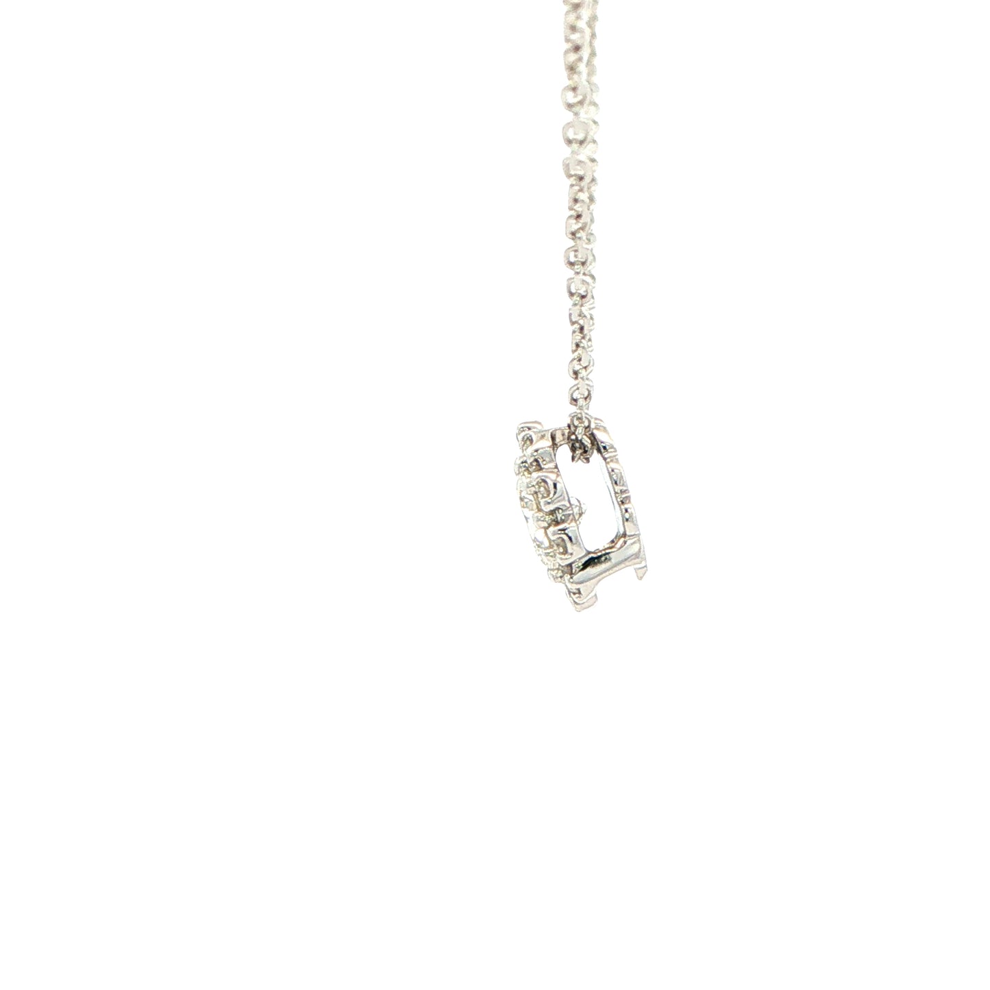 Round Brilliant Cut Diamond Cluster Style Pendant Gardiner Brothers