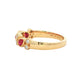 Pear Shaped Ruby and Diamond Vintage Style Eternity Ring