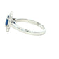 Oval shaped Sapphire and Diamond Cluster Style Ring