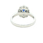 Oval shaped Sapphire and Diamond Cluster Style Ring