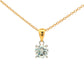 Lab Grown round brilliant cut diamond pendant - 1.00cts