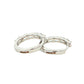 Emerald Cut Diamond Hoop Earrings - 0.93cts