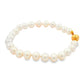 Yellow Gold Akoya String of Pearl Bracelet : 6-6.5mm
