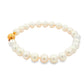 Yellow Gold Akoya String of Pearl Bracelet : 6-6.5mm