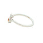White Gold Citrine and Diamond 2 Stone Ring