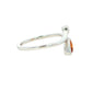 White Gold Citrine and Diamond 2 Stone Ring