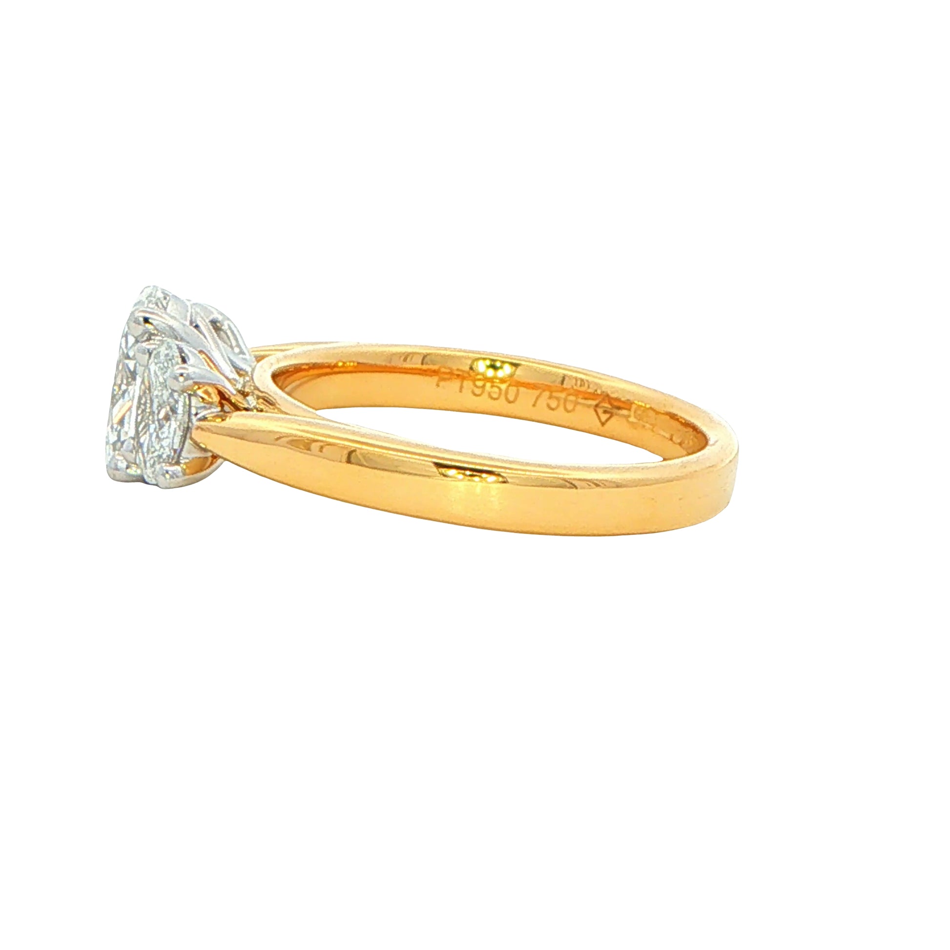 Lab Grown Oval Diamond 3 Stone Ring - 1.05cts Gardiner Brothers