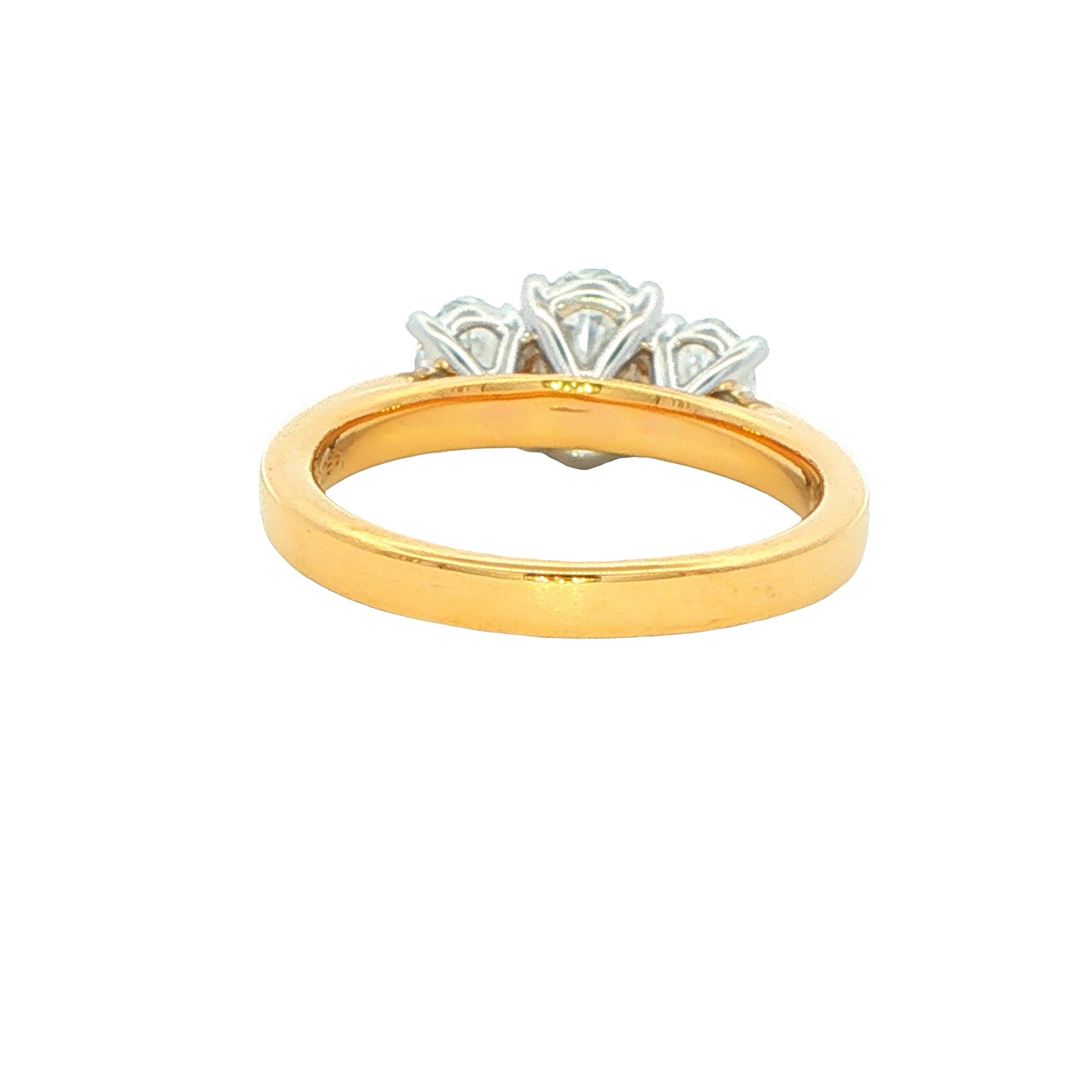 Lab Grown Oval Diamond 3 Stone Ring - 1.05cts Gardiner Brothers
