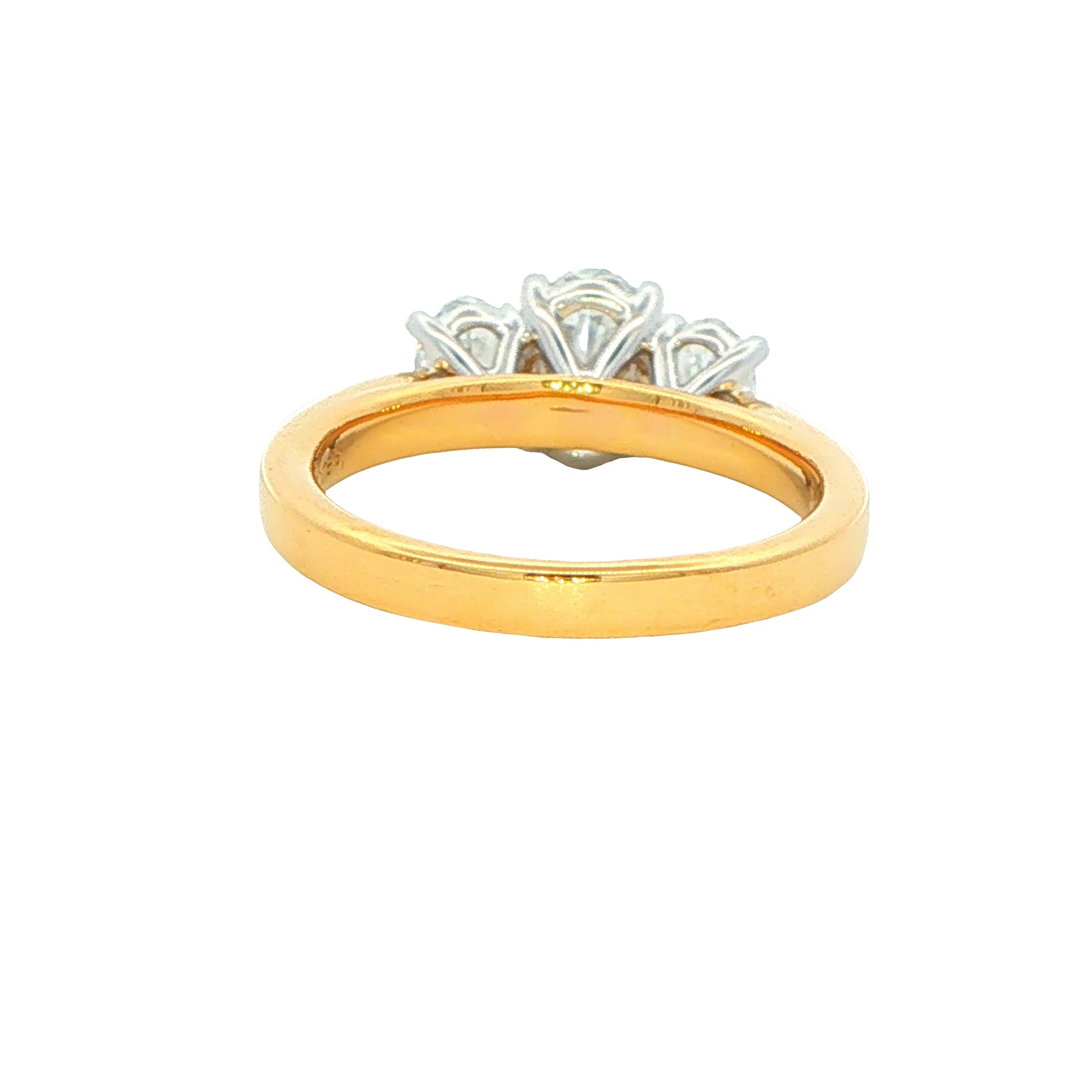 Lab Grown Oval Diamond 3 Stone Ring - 1.05cts Gardiner Brothers