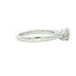 Platinum Round brilliant cut diamond 3 stone ring - 0.84cts Gardiner Brothers