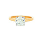 Yellow Gold Round Brilliant Cut Diamond Solitaire Ring - 1.50cts