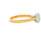 Yellow Gold Round Brilliant Cut Diamond Solitaire Ring - 1.50cts