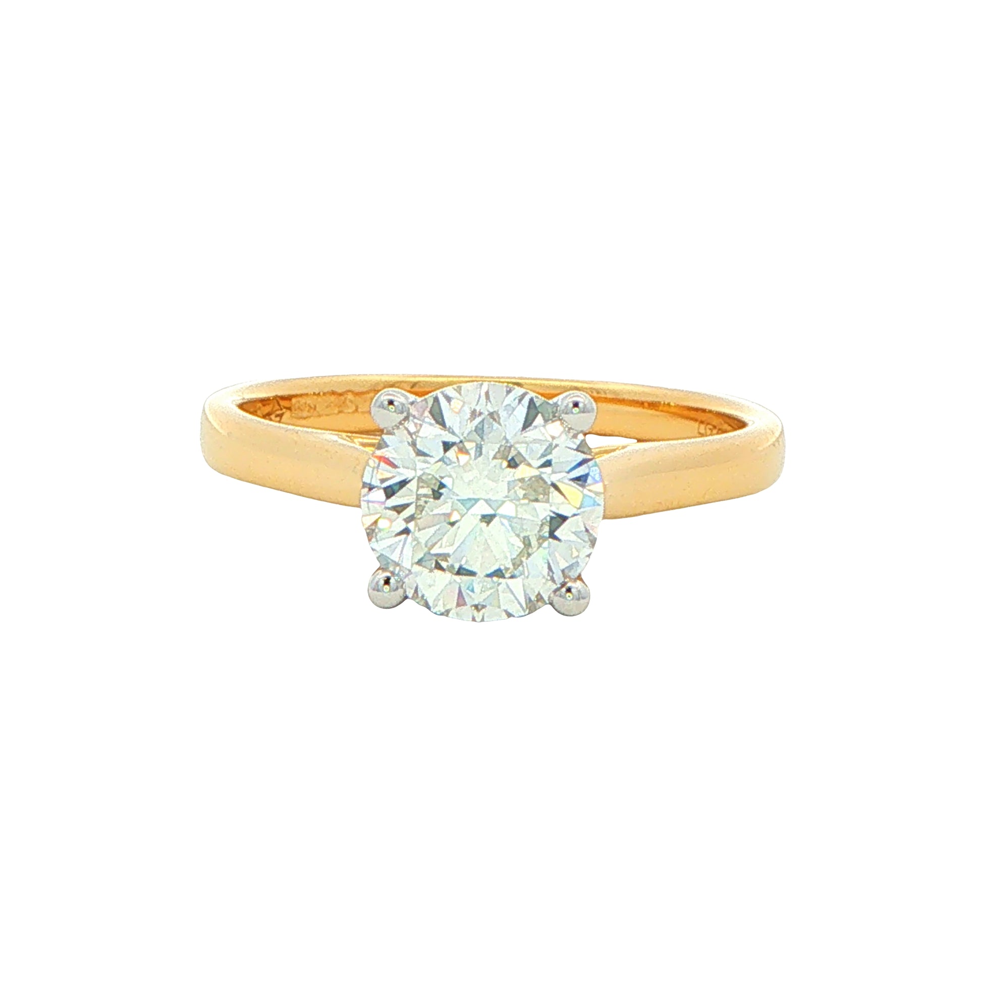 Round Brilliant Cut Lab Grown Diamond Solitaire Ring - 1.50cts Gardiner Brothers