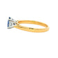 Oval Sapphire and Pear Shaped Diamond 3 Stone Ring Gardiner Brothers