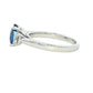 Sapphire and Diamond Oval Shaped 3 Stone