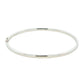 Silver 3mm Solid Bangle with a Court profile