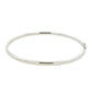Silver 3mm Solid Bangle with a Court profile