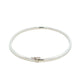 Silver 3mm Solid Bangle with a Court profile