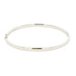 Silver 4mm Solid Bangle with a Court profile