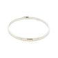 Silver 4mm Solid Bangle with a Court profile