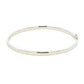 Silver 4mm Solid Bangle with a Court profile