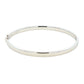 Silver 5mm Solid Bangle with a Court profile