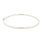 Silver 3mm Solid bangle in a flat profile with rounded edges
