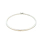 Silver 3mm Solid bangle in a flat profile with rounded edges