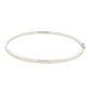 Silver 3mm Solid bangle in a flat profile with rounded edges