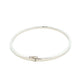 Silver 3mm Solid bangle in a flat profile with rounded edges
