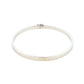 Silver 4mm Solid bangle in a flat profile with rounded edges