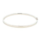 Silver 4mm Solid bangle in a flat profile with rounded edges