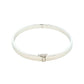 Silver 6mm Solid bangle in a flat profile with rounded edges